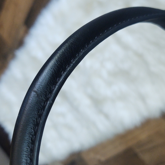 Lauren Ralph Lauren Black Leather Newbury Double zip Crossbody Satchel - Picture 8 of 17